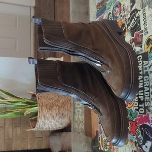 Sam Edelman zip-up suede boots